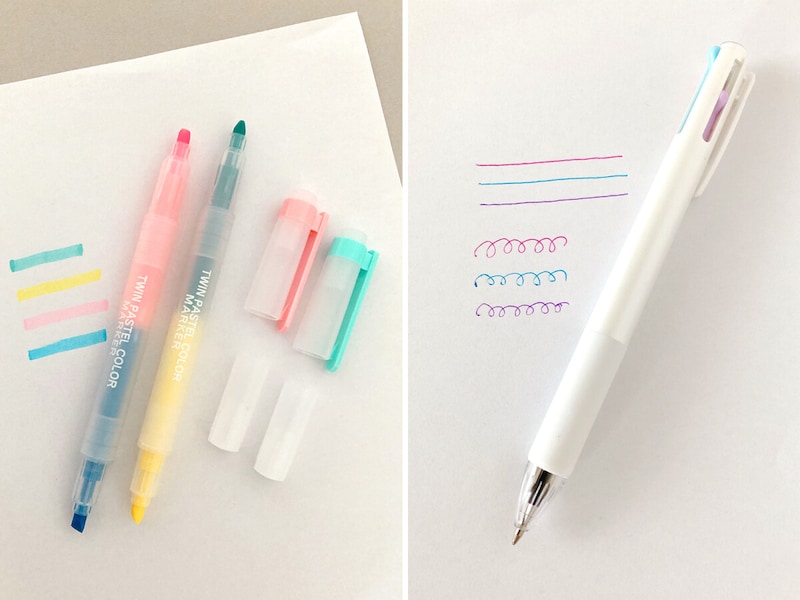 くすみカラーがかわいい！ダイソーの文房具