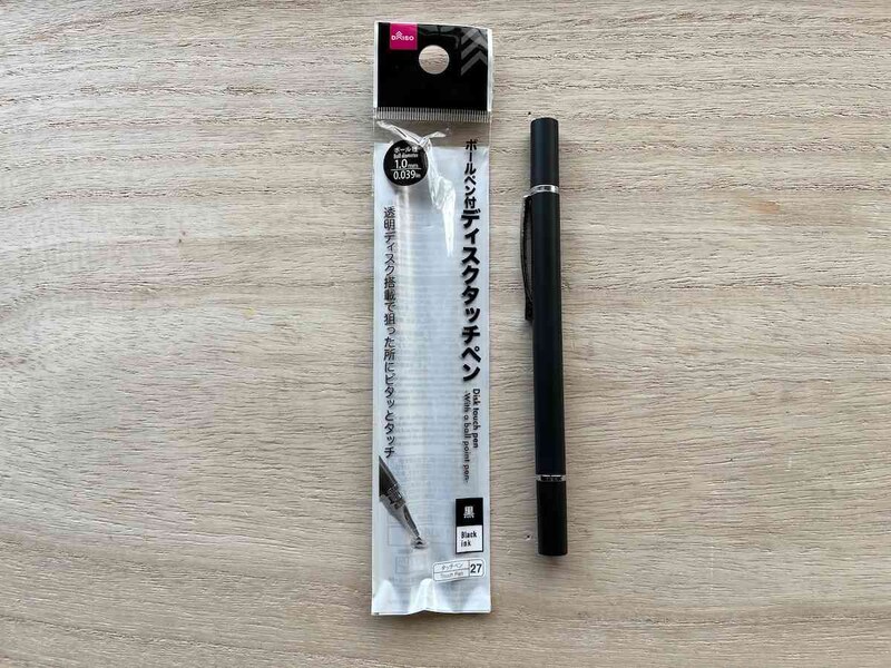 ダイソーの「ボールペン付ディスクタッチペン」