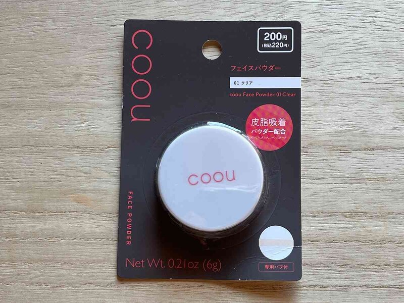 ダイソーの「コーウ フェイスパウダー 01クリア」