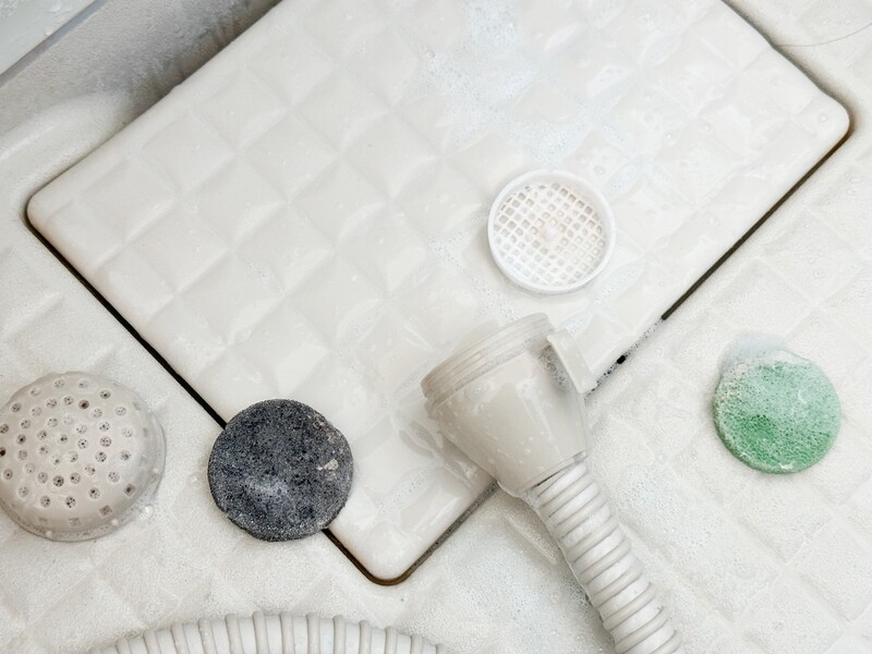 風呂水ホースのフィルターも月1回リセット