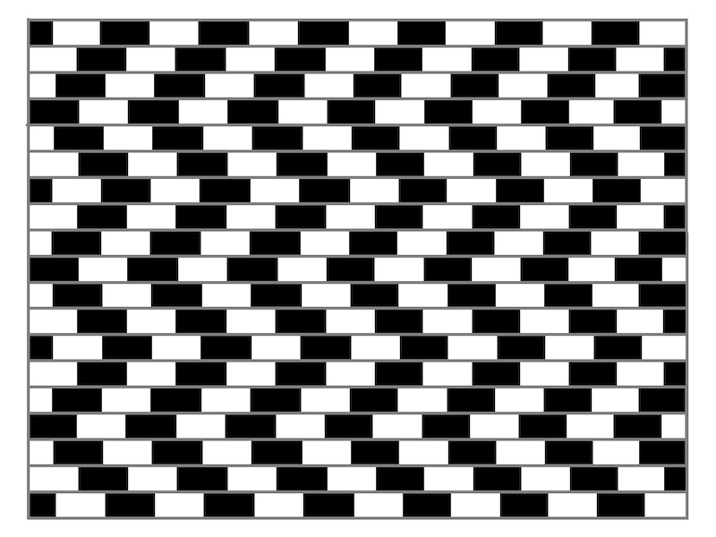 カフェウォ―ル錯視