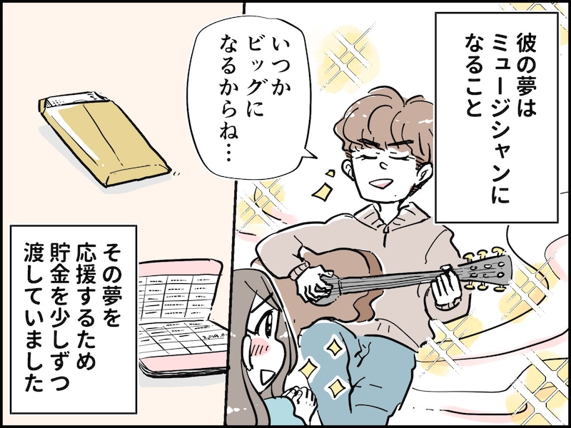 好きな男にすべてを貢いでしまった……