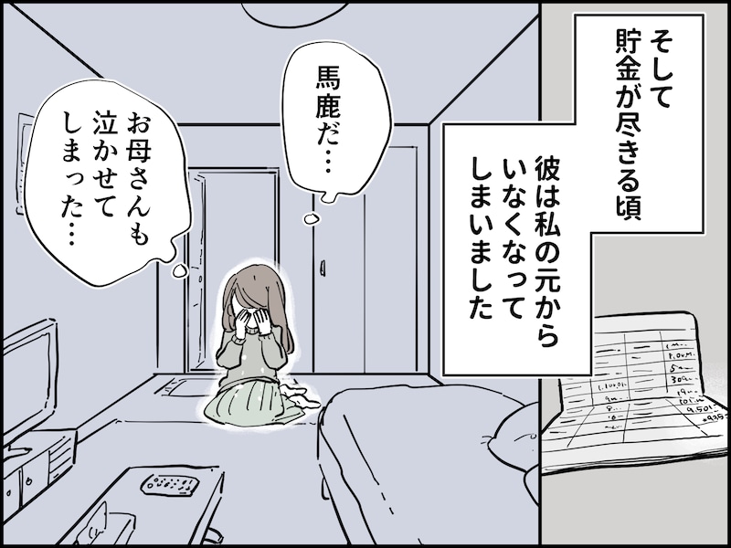 好きな男にすべてを貢いでしまった……