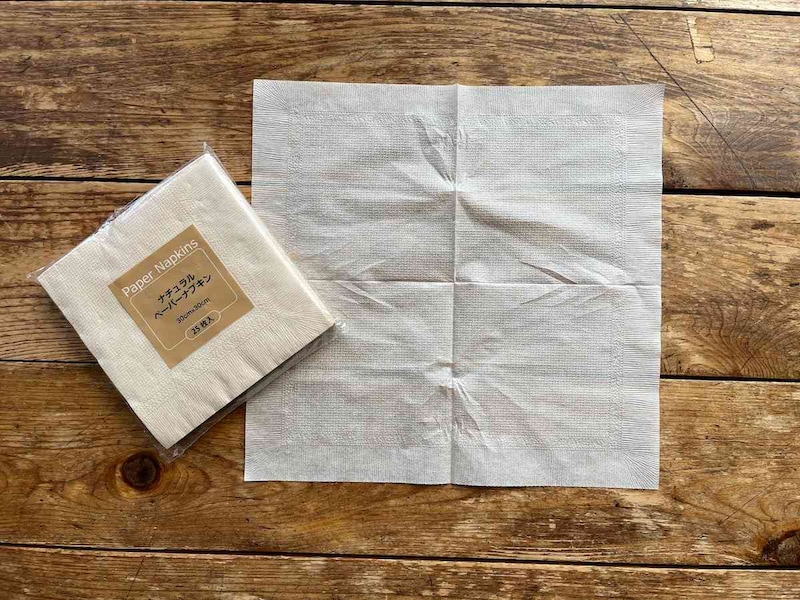 セリアの「ナチュラルペーパーナプキン」