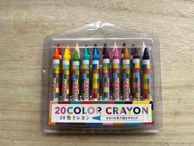 セリアの「20色クレヨン」