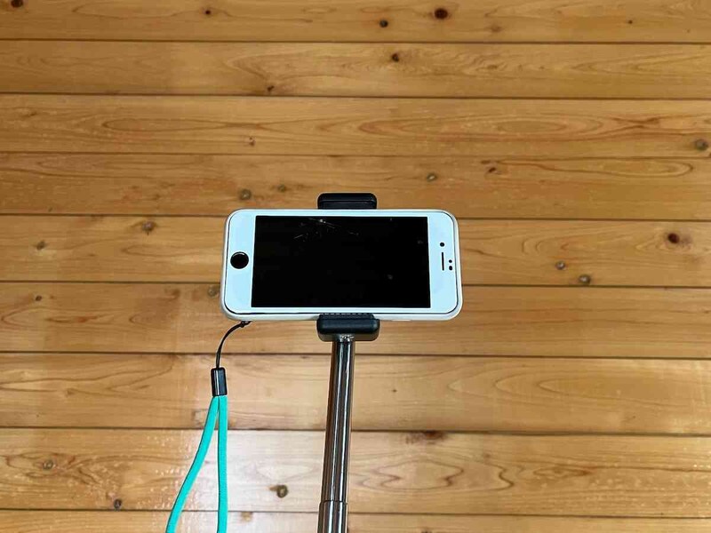 自撮り棒が使用中に縮んでしまうことはなかった