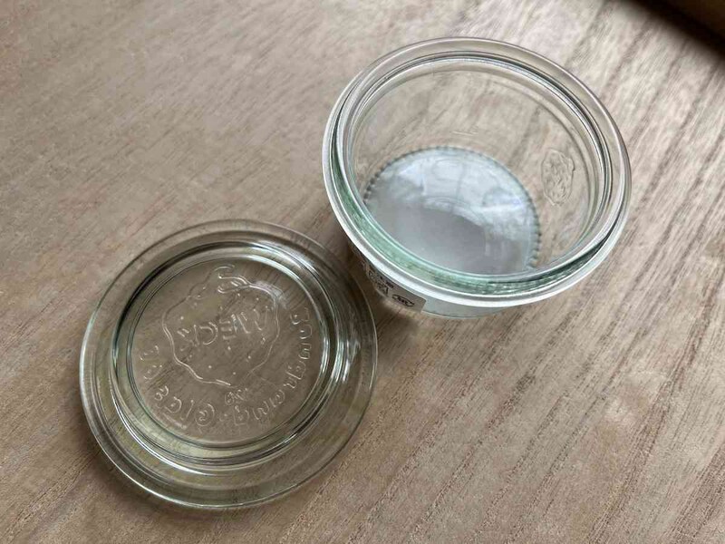 セリアの「WECK　キャニスター」の蓋と容器