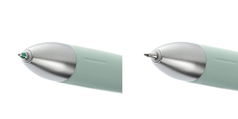 ガタつきの防止機構付きのペン先