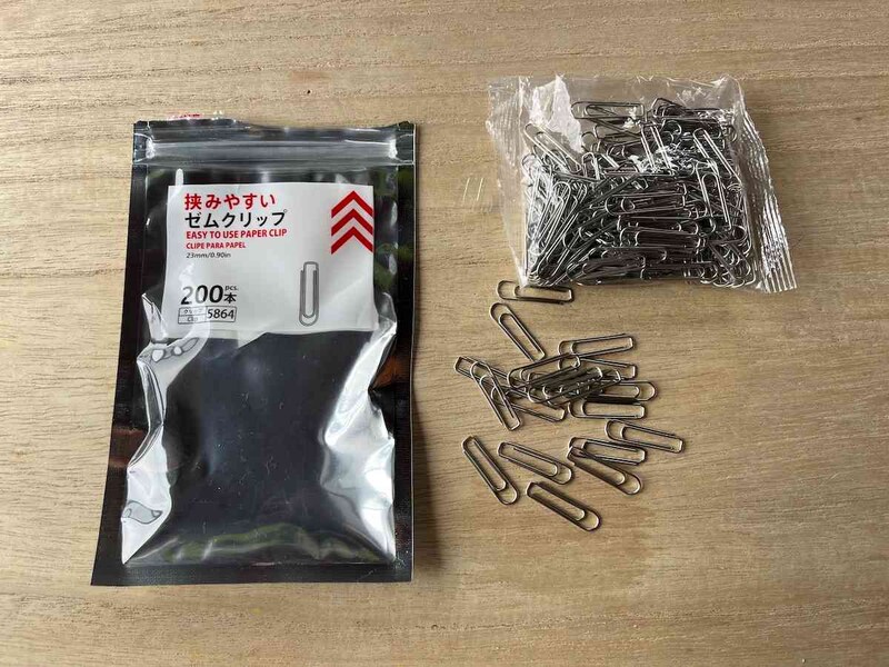 ダイソーの「ゼムクリップ」