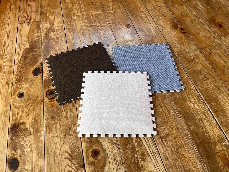 ダイソーの「ジョイントマット カーペットタイプ」3種類