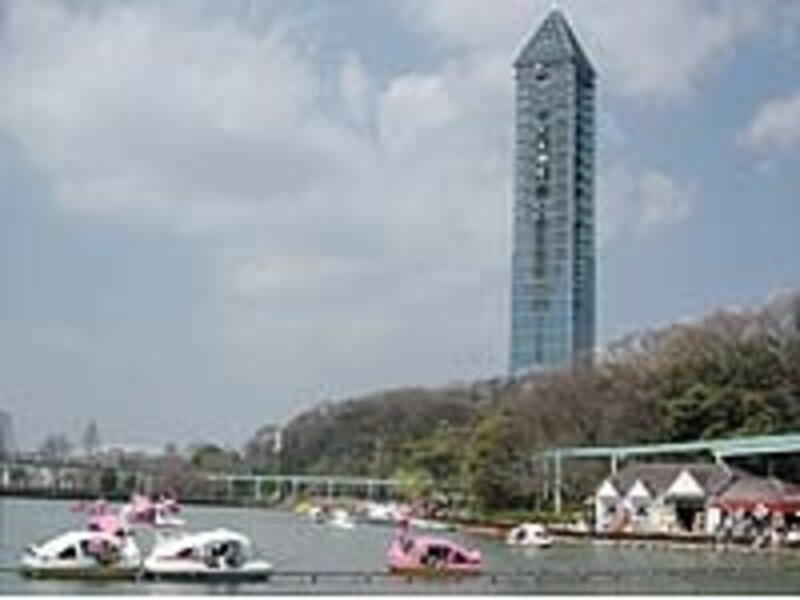 遊園地を併設し、展望タワーやボートなどお楽しみも多彩