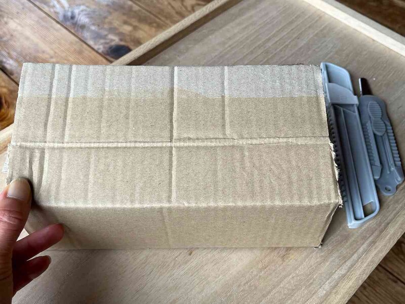 折り目ができると、綺麗な段ボールになる