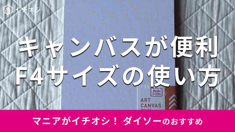 ダイソーの「キャンバス（F4サイズ）」
