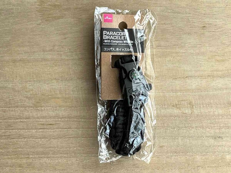ダイソーの「パラコードブレスレット」は110円（税込）で便利