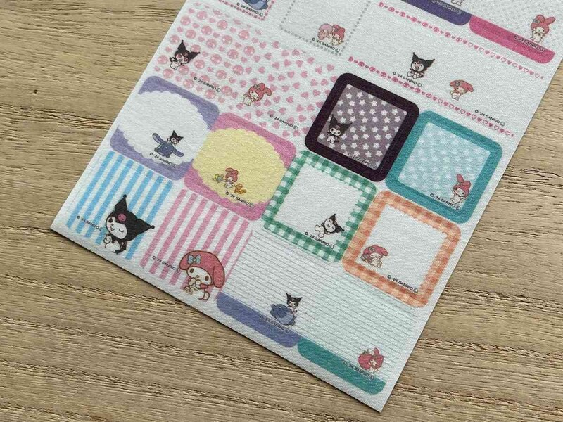 ダイソーの「洗濯タグ用ネームシール（マイメロディ／クロミ）」は可愛いデザインでたくさん使える