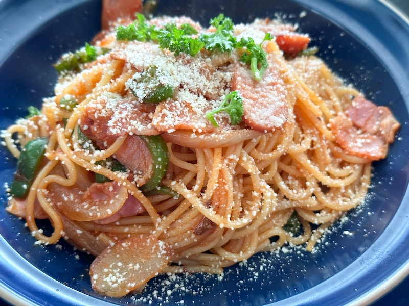 ナポリタン魚肉ソーセージレシピ