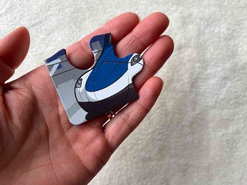 ダイソーの「子供用ジグソーパズル 乗り物」のピースは大きめ