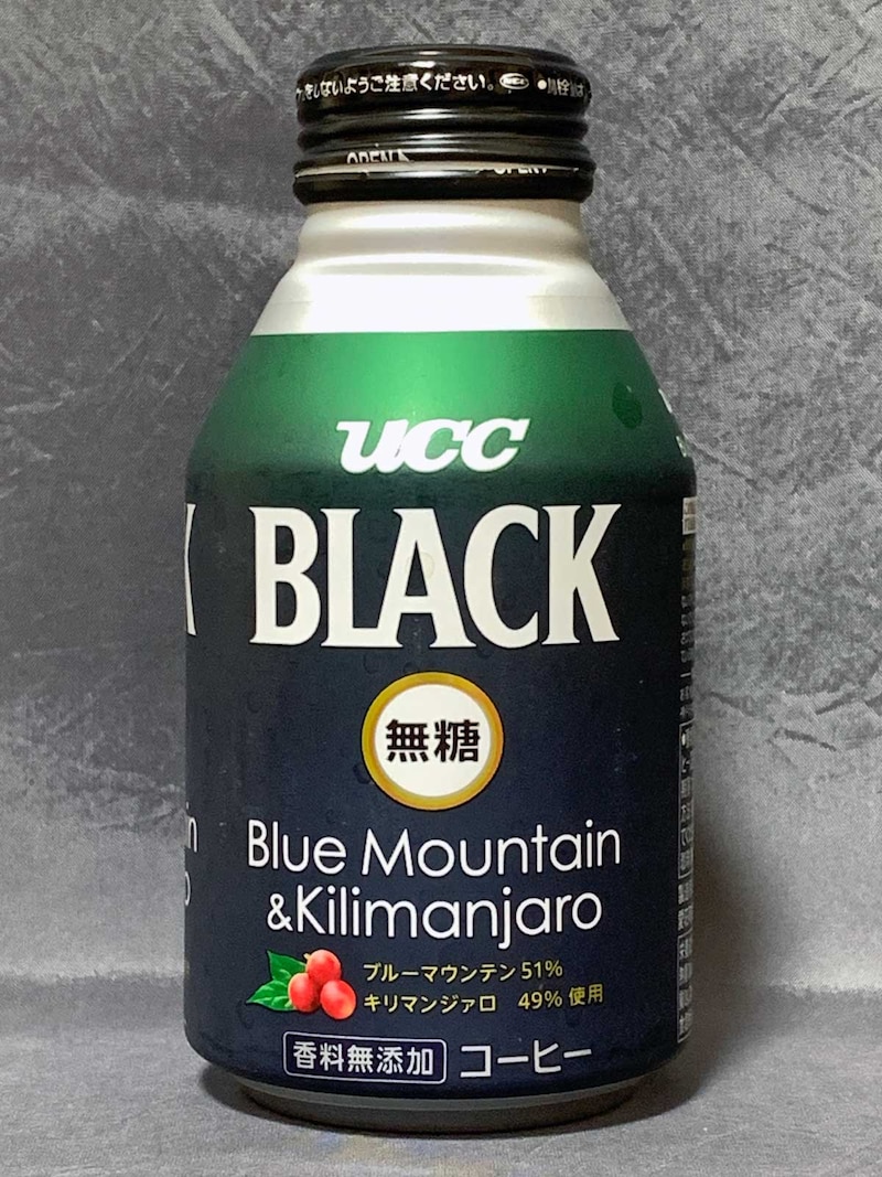 ユーシーシー上島珈琲BLACK無糖ブルーマウンテン＆キリマンジァロ