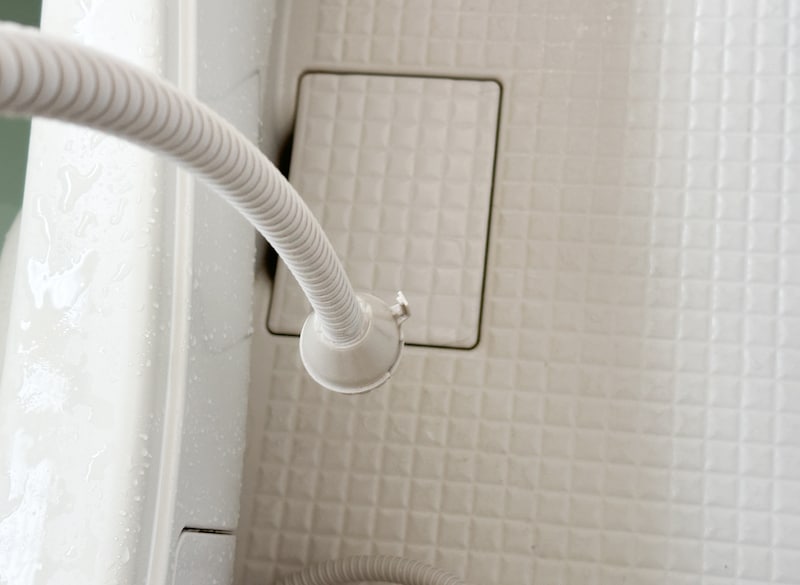 ホースに残っている水を出す