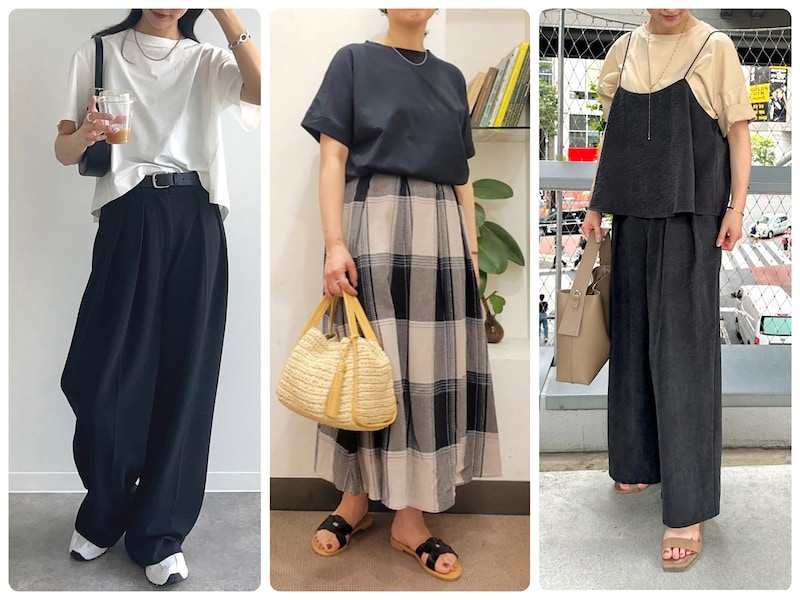 40代女性が避けたいTシャツのNGコーデとOKコーデをご紹介します！