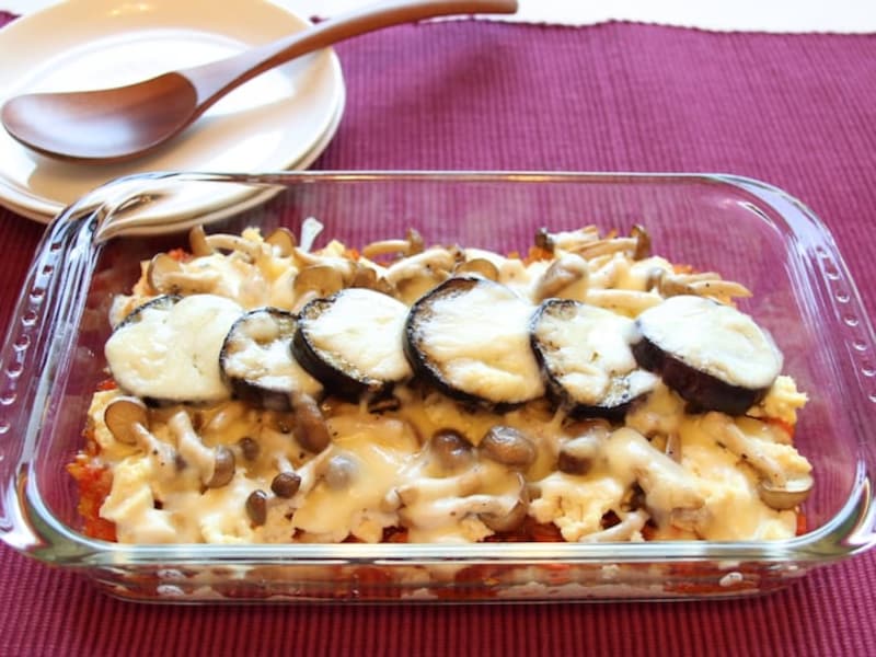 なすと豆腐のグラタン