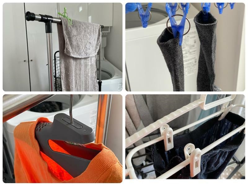 生乾き臭を防ぐ干し方