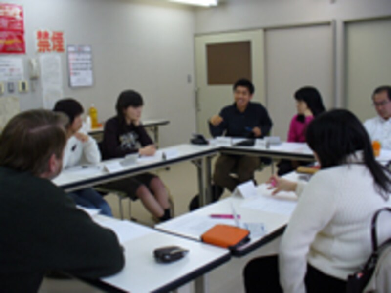 英語の先生と学習者の会