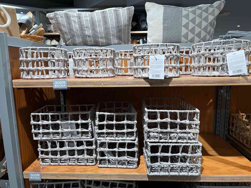 スタンダードプロダクツの「クロスメッシュバスケット2サイズアソート」