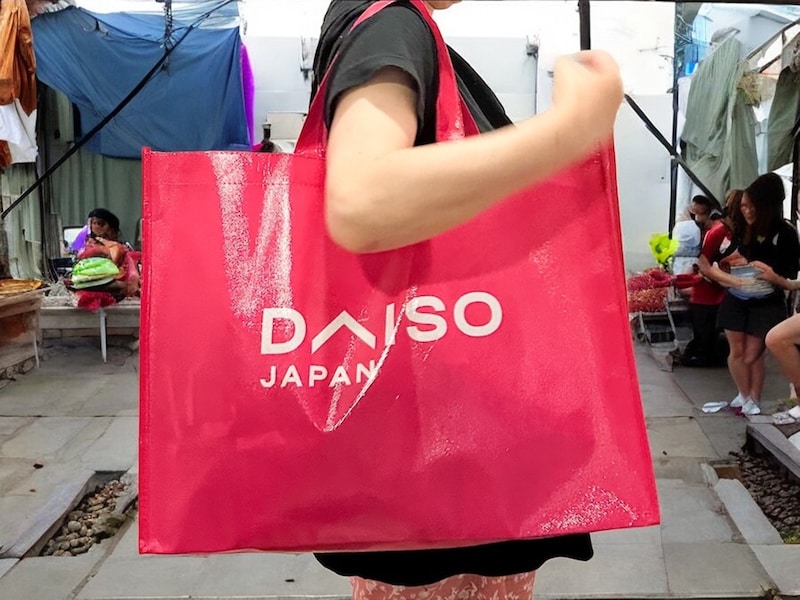 大きめサイズで使いやすい海外ダイソー限定バッグ