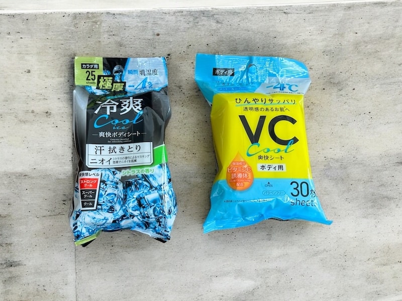 クールタイプのボディシート