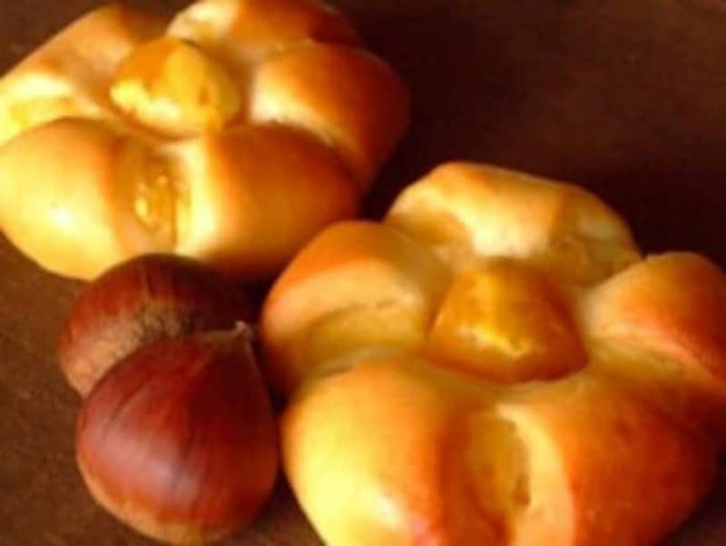 栗のクリームパン