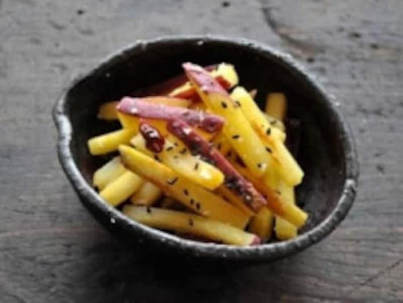 さつまいもの塩きんぴら