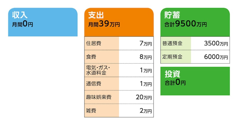 相談者「りーりー」さんの家計収支データ