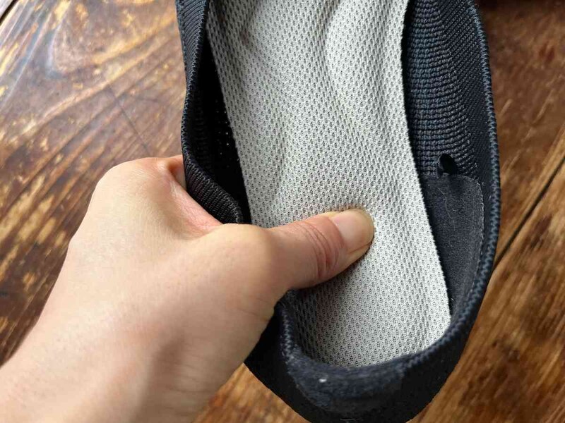 ワークマンの「雲の上ウォッシャブルニットパンプス」のインソールはふんわり