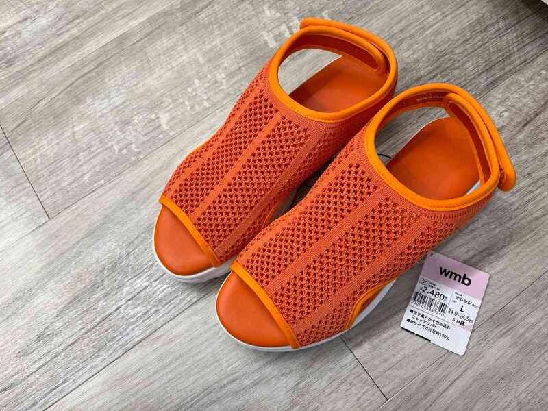 ワークマンの「オープントゥニットサンダル」