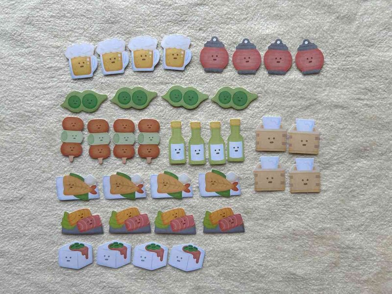 キャンドゥの「フレークシール居酒屋」のデザインは9種類