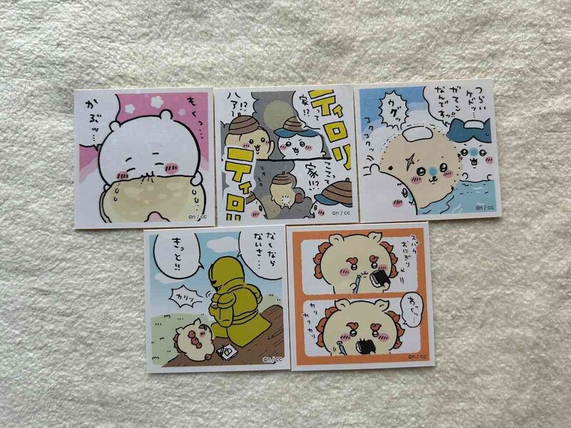 キャンドゥの「ちいかわシールコレクション2」は全てキラキラシール