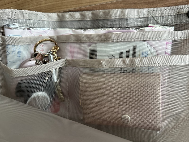 筆者の使用例　内側のポケット