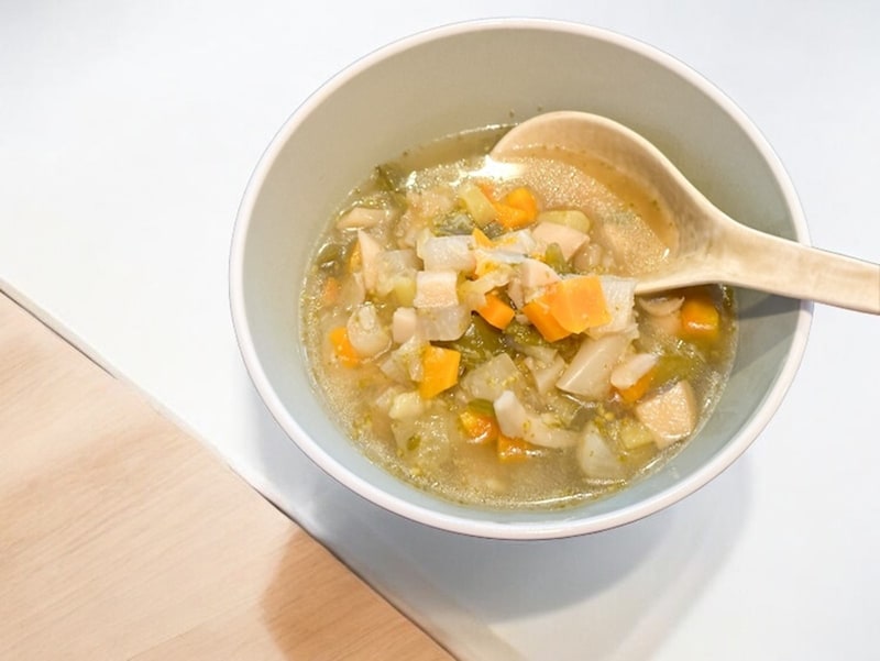 残り野菜で作った野菜スープ