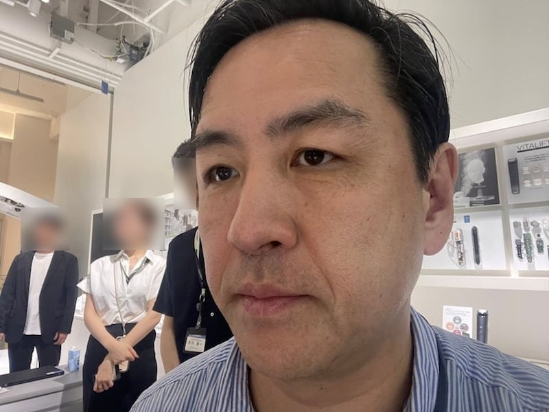 シェービングを終えたところ