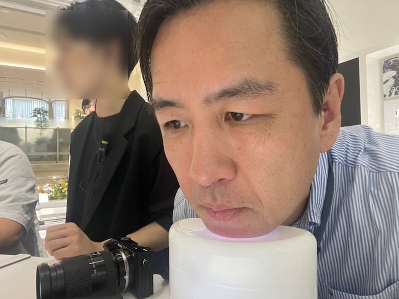 シェービング後に再度ヒゲの濃さを計測します