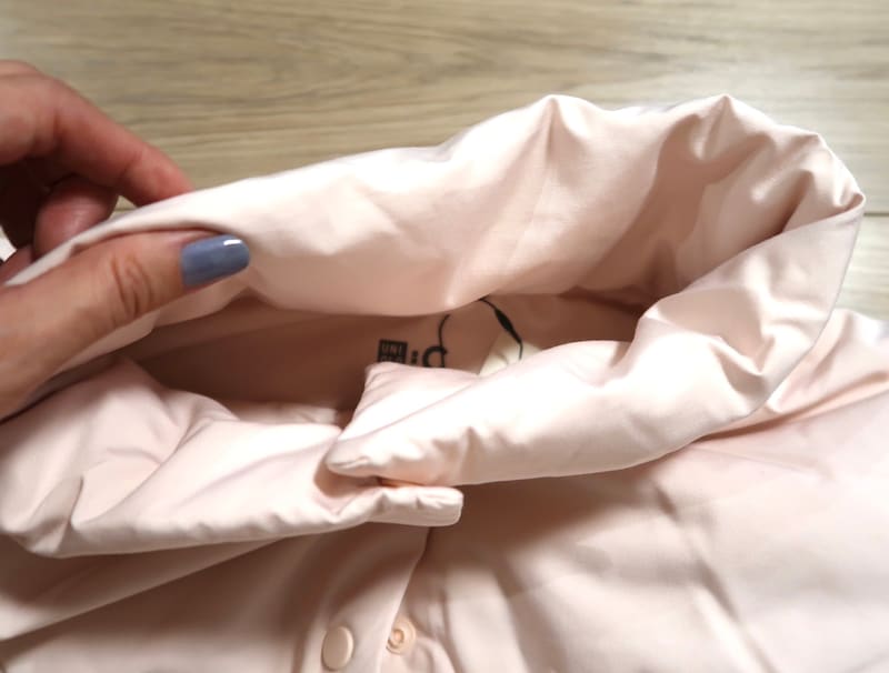 薄すぎず、厚すぎずのふかふかとした襟がおしゃれ見えします