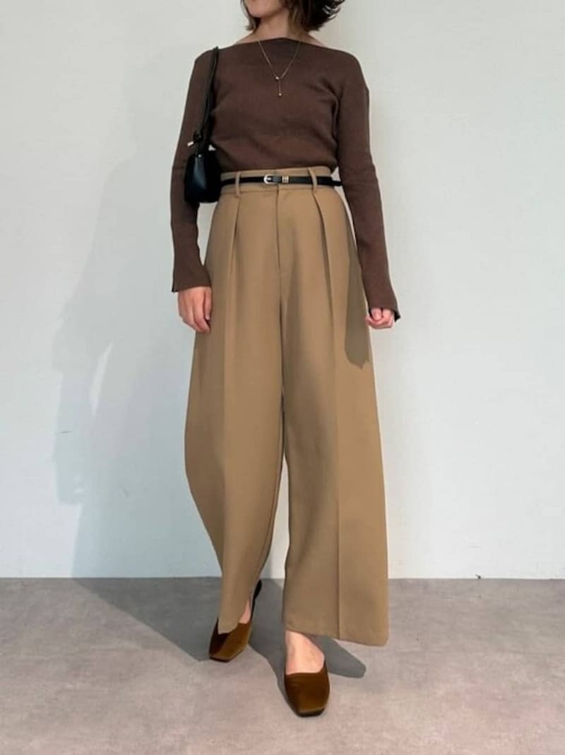 レディース オールインワン プチプラ オシャレ トレンド 秋服 秋コーデ 2021】きれいめ秋服のトレンドがわかる、見本コーデ39