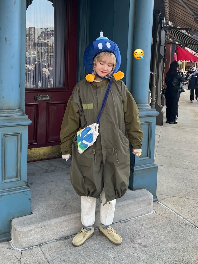 「ボム兵」のかぶりものでUSJバウンドコーデに　出典：WEAR