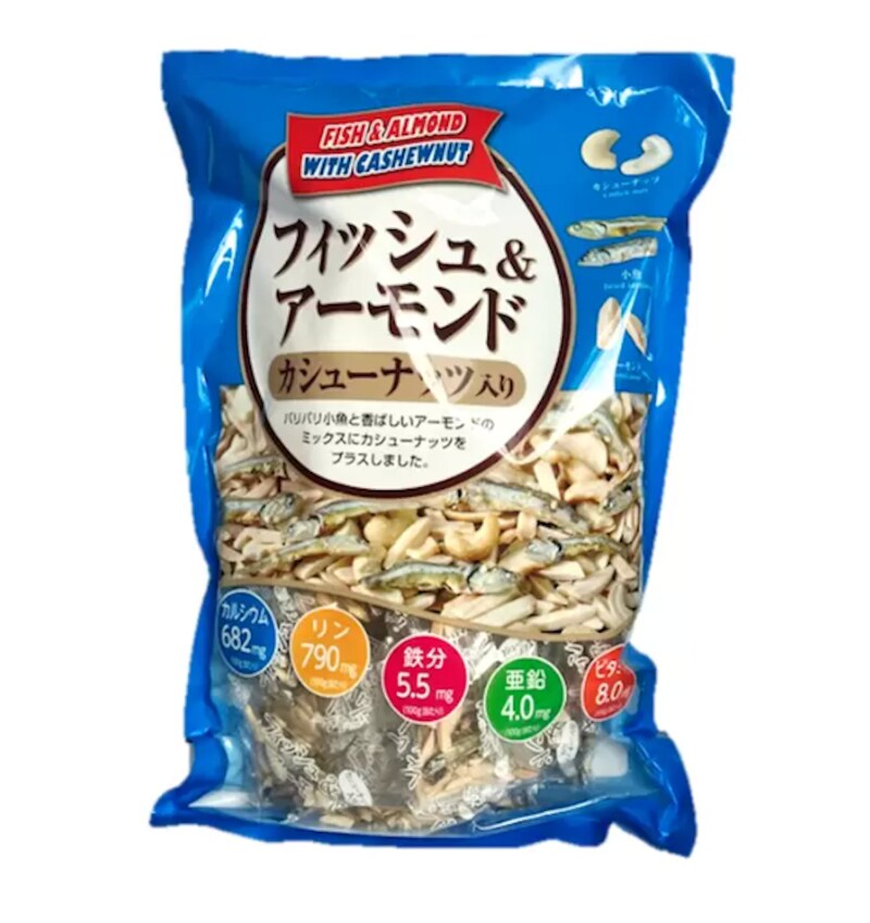 コストコの「フィッシュ & アーモンド カシューナッツ入り 420g」