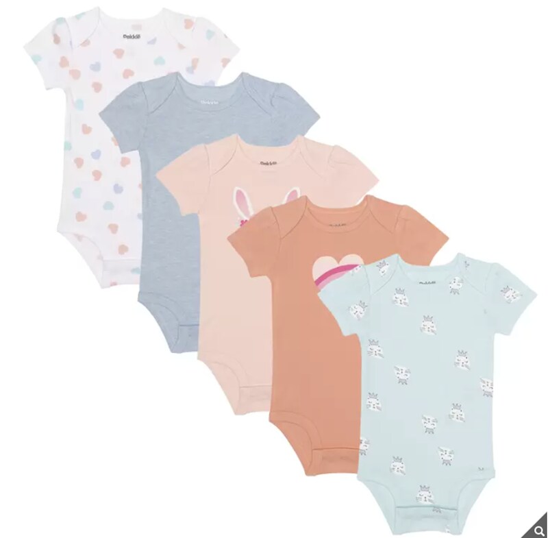 コストコの「ペックル オーガニック コットン ボディ スーツ 5枚組」