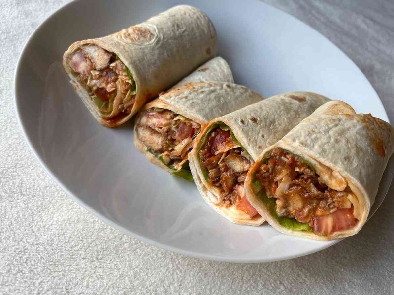 具材たっぷりのコストコの「トルティーヤ」のアレンジレシピの完成