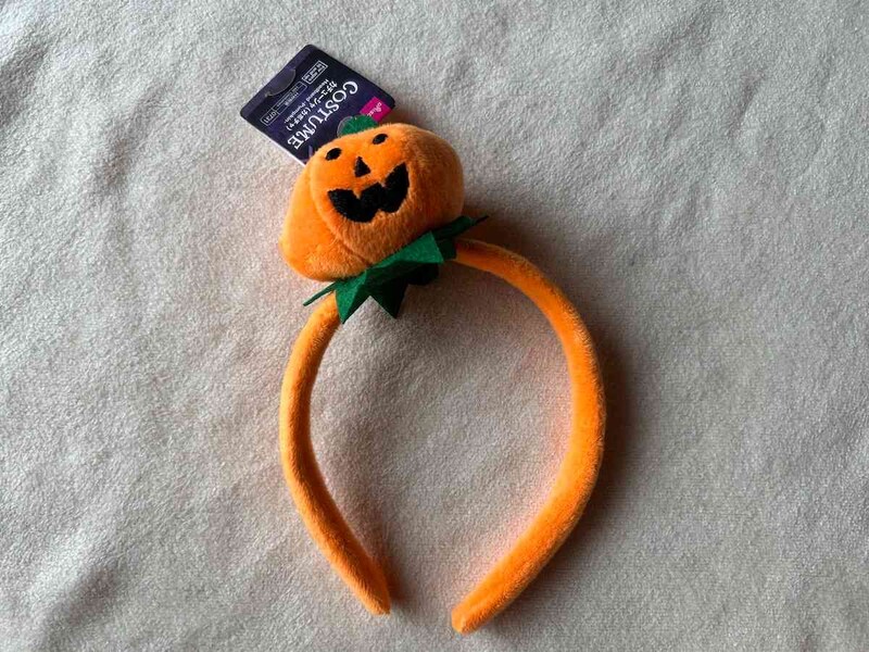 ダイソーの「ハロウィンカチューシャ（カボチャ）」
