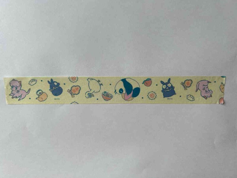 ダイソーの「らんま1/2 マスキングテープ」は幅が広め