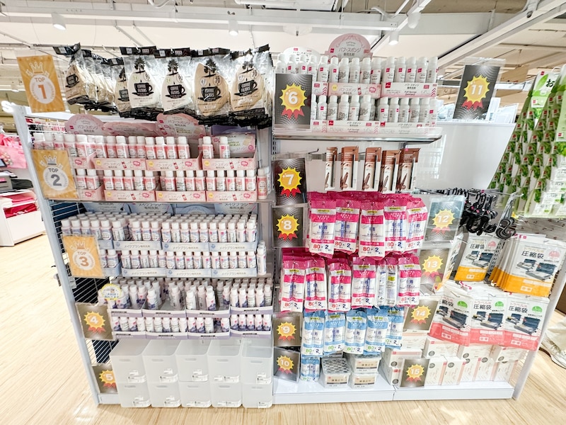 ダイソー人気商品1位から15位